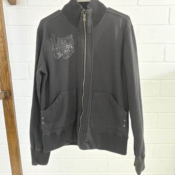 Levi's Black Men's Jacket * Levi's San Francisco * Rebel Head Bangin' * Size‎ Sm - Picture 2 of 8